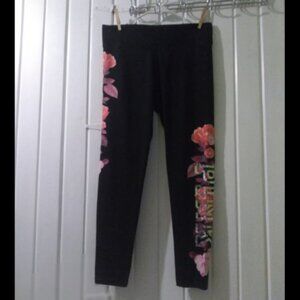 Vs pink bling rose leggings-large